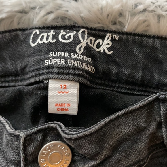 Black Washed Jeans with Sparkle strip - Picture 3 of 4